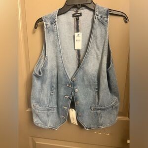 Express denim vest